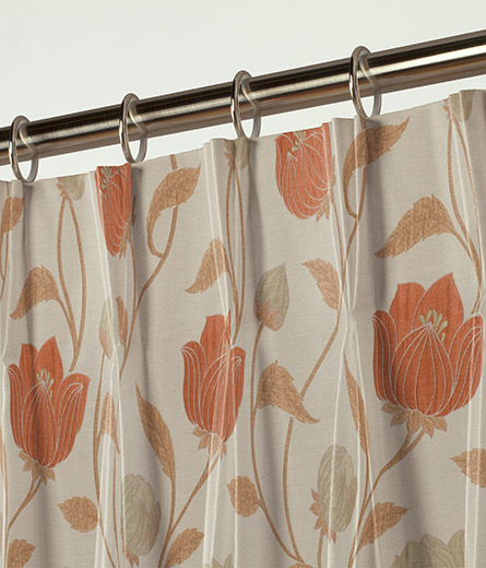 Curtain Clarendon, Terracotta | Next Made To Measure